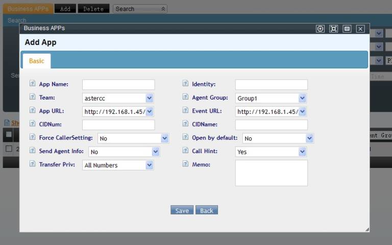 Add Business App Page