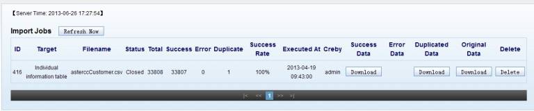Shell Import Jobs Page