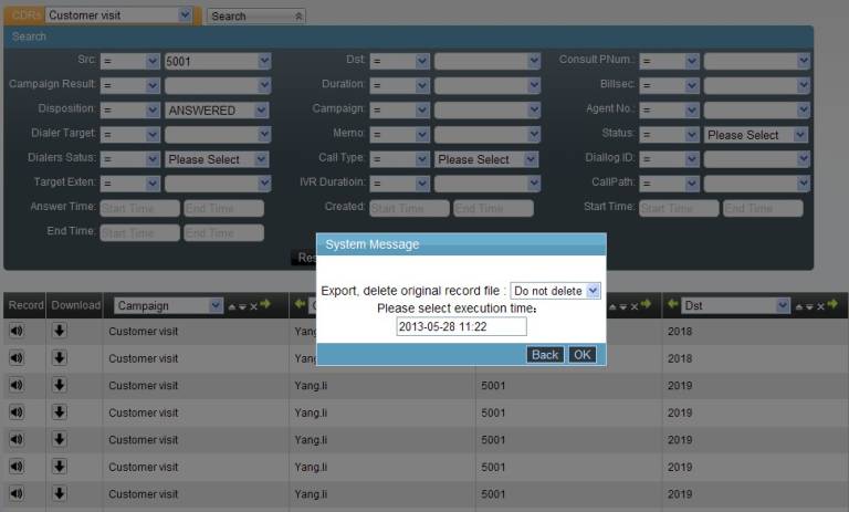 Export Execute Time