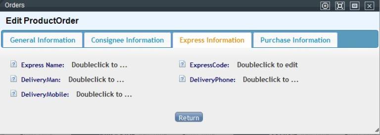 History Order Express Page