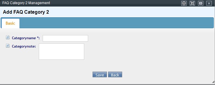 Add FAQ Category 2