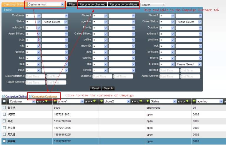 Campaign Customer Page