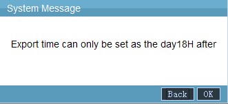 Export just be in the set time